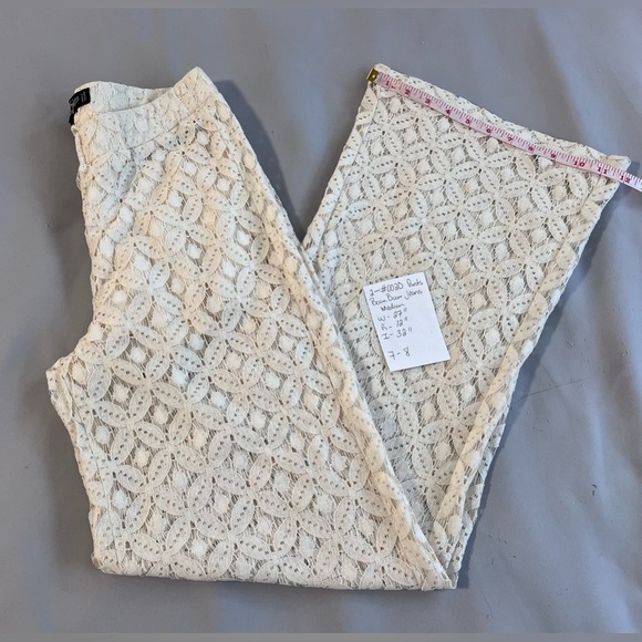 Boom Boom Jeans Ivory Lace Pants with Underlining Shorts‎  - Size Medium - Picture 12 of 12